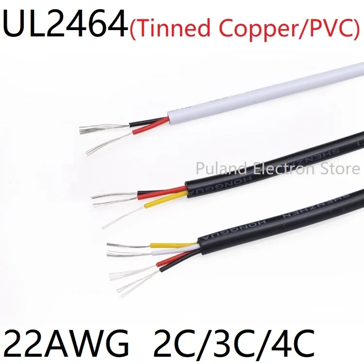 UL2464 Signal Control Line 22AWG 2 3 4 Cores PVC Insulated Power Soft Sheath Wire Amplifier Audio Electron Cable Black White
UL2464 Signal Control Line 22AWG 2 3 4 Cores PVC Insulated Power Soft Sheath Wire Amplifier Audio Electron Cable Black White