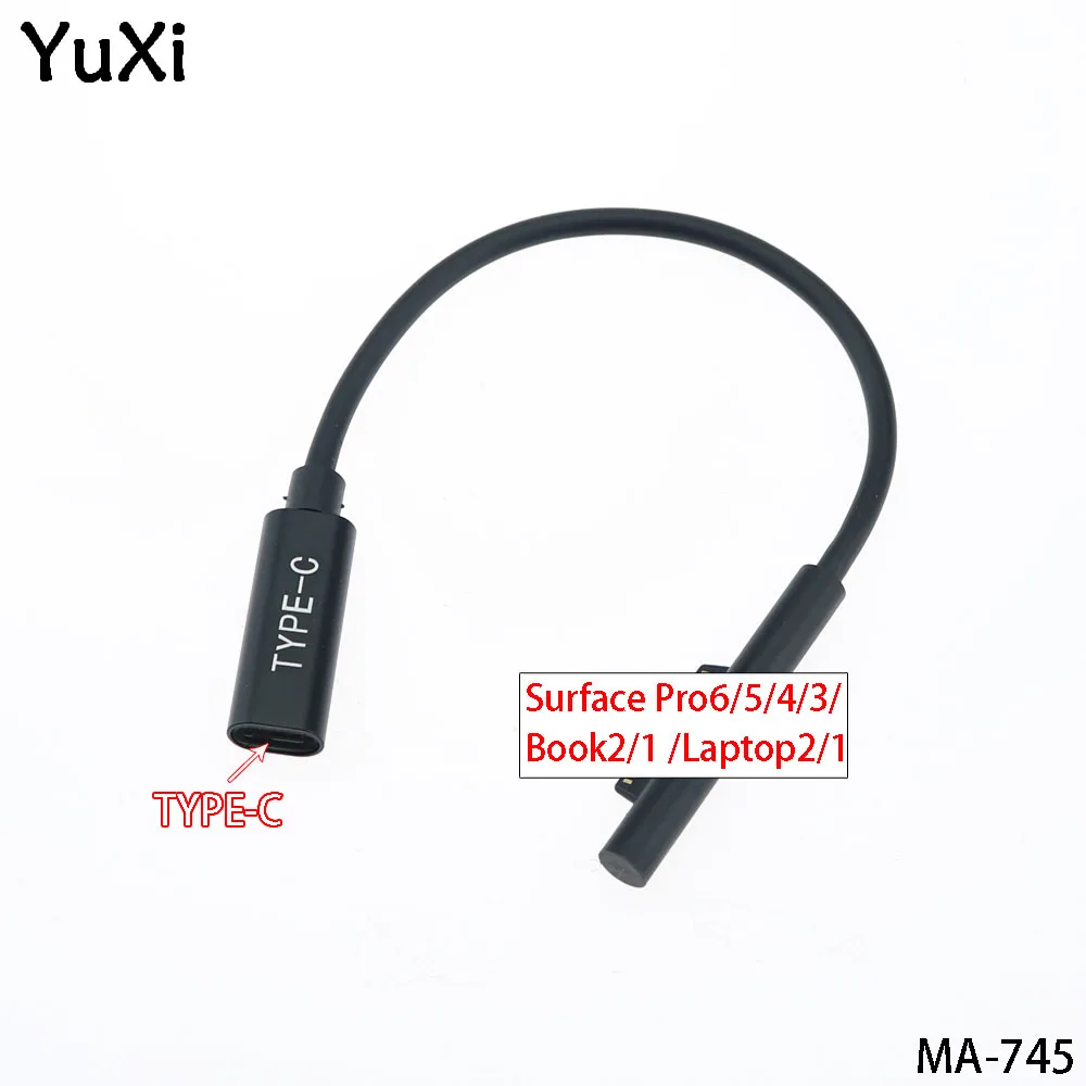 YuXi USB Type C Female To PD Power Supply Adapter Charging Cable For Microsoft Surface Pro6/5/4/3 Book2/1 Go/Laptop2/1
YuXi USB Type C Female To PD Power Supply Adapter Charging Cable For Microsoft Surface Pro6/5/4/3 Book2/1 Go/Laptop2/1