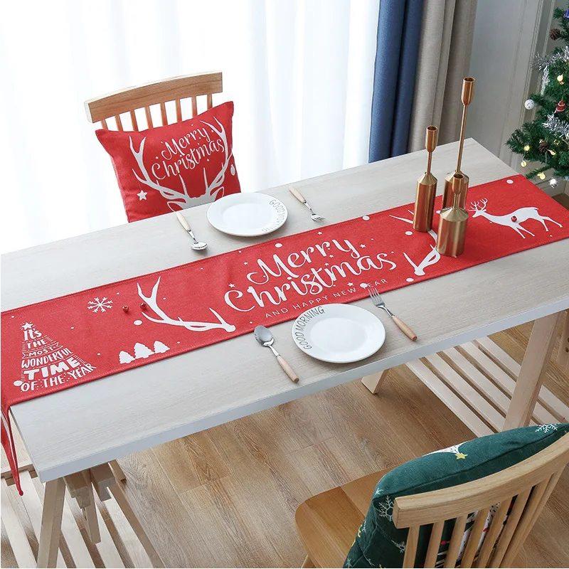 OHEART Christmas Table Runner Print Elk Small Tree Table Mat Insulation Mat New Year Decorations Christmas Gift Decor for home
OHEART Christmas Table Runner Print Elk Small Tree Table Mat Insulation Mat New Year Decorations Christmas Gift Decor for home