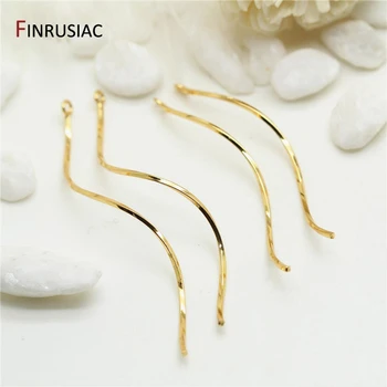 DIY Earrings Making Supplies 14K Real Gold Plated Long Curved Wave Bar Pendants for Making Earring Components 
DIY Earrings Making Supplies 14K Real Gold Plated Long Curved Wave Bar Pendants for Making Earring Components