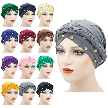 High quality Solid color bead Turban bonnet ready to wear women wrap head scarf Inner hijab caps muslim hijab underscarf cap
High quality Solid color bead Turban bonnet ready to wear women wrap head scarf Inner hijab caps muslim hijab underscarf cap