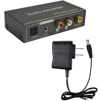 192KHz Multi-Function o Converter,HDMI ARC or Toslink or Coaxial to 3.5 mm Jack +Stereo R/L+Toslink+Coaxial(Us Plug)
192KHz Multi-Function o Converter,HDMI ARC or Toslink or Coaxial to 3.5 mm Jack +Stereo R/L+Toslink+Coaxial(Us Plug)