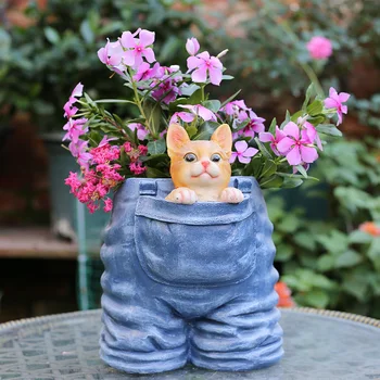 CREATIVE RESIN CAT FLOWER POT SCULPTURE ORNAMENTS OUTDOOR COURTYARD FLOWER ARRANGEMENT CONTAINER GARDEN GROUND BONSAI POT DECOR
CREATIVE RESIN CAT FLOWER POT SCULPTURE ORNAMENTS OUTDOOR COURTYARD FLOWER ARRANGEMENT CONTAINER GARDEN GROUND BONSAI POT DECOR