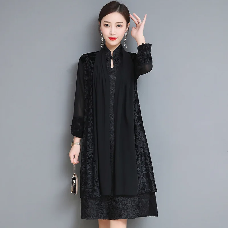 2019 Spring Clothing New Style Lady Cheongsam Mid-length Dignified Glorious Modified Version Two-Piece Set Dress Women's
2019 Spring Clothing New Style Lady Cheongsam Mid-length Dignified Glorious Modified Version Two-Piece Set Dress Women's