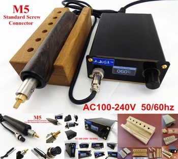 100-240V Leather Craft Electric Creasing Edging Machine Handle Creaser Edger Tool Set - Edger Creaser Groover Skiver Beveler Awl