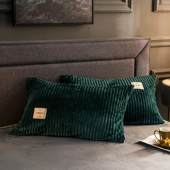 Soft Flannel Pillow Case Solid Color Strip Pillow Cover Pillowcase Pillowcases Zipper Cases High-end Home For Safe No Pillow
Soft Flannel Pillow Case Solid Color Strip Pillow Cover Pillowcase Pillowcases Zipper Cases High-end Home For Safe No Pillow