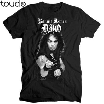 

Ronnie James Dio V2 Memorial Black T Shirt Cotton Unisex Tee