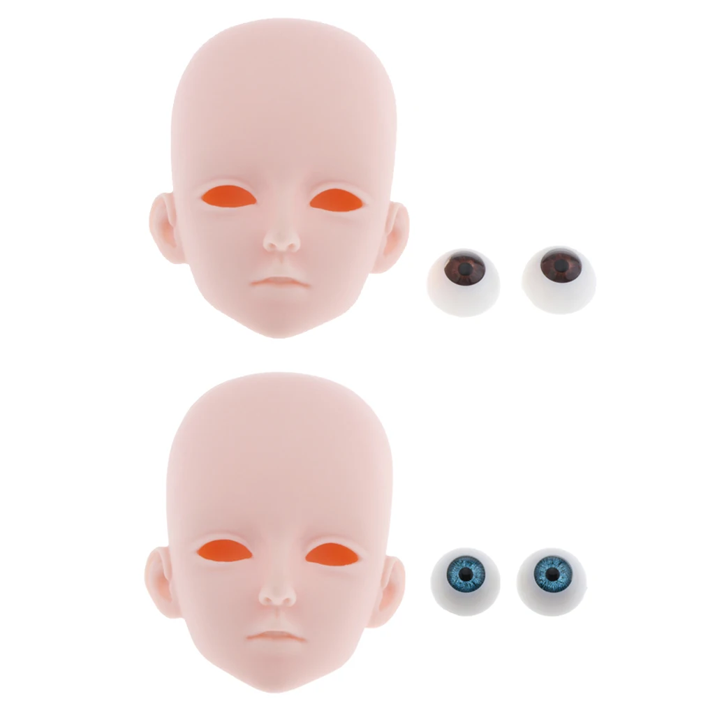 Doll Head Mold with Eyeballs Parts 60cm BJD Doll Cosplay Supplies Normal Skin Doll Head Mold with Eyeballs Parts 60cm BJD Doll Cosplay Supplies Normal Skin