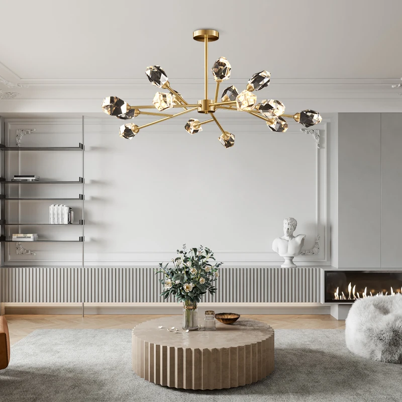 Nordic K9 crystal living room chandelier dining room bedroom home lamp coffee shop lounge decorative Chandelier
Nordic K9 crystal living room chandelier dining room bedroom home lamp coffee shop lounge decorative Chandelier
