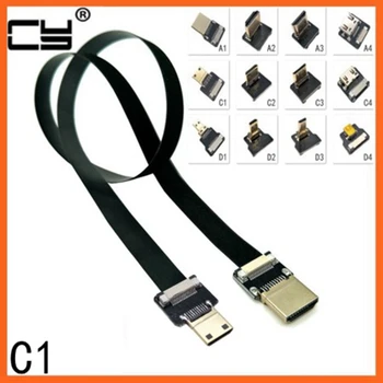 Mini HDMI FPV Type C male to Mini HDMI C Type Up Down angled male Female Elbow HDTV Flat FPC Cable for 5D3 GH3 5N 5T 5R 7N
Mini HDMI FPV Type C male to Mini HDMI C Type Up Down angled male Female Elbow HDTV Flat FPC Cable for 5D3 GH3 5N 5T 5R 7N