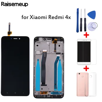 AAAAQuality LCD For Xiaomi Redmi 4X Display Touch Screen Digitizer Replacement Assembly with frame +Tools&Tempered film&TPU Case
AAAAQuality LCD For Xiaomi Redmi 4X Display Touch Screen Digitizer Replacement Assembly with frame +Tools&Tempered film&TPU Case