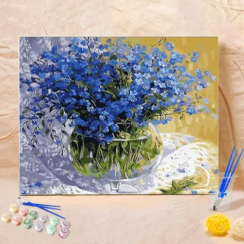 Blue Flower DIY Digital Painting By Numbers Hand Painted Oil Painting On Canvas Unique Gift Home Decor
Blue Flower DIY Digital Painting By Numbers Hand Painted Oil Painting On Canvas Unique Gift Home Decor
