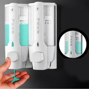 350ml/700ml Large capacity Wall Mounted Shampoo Soap Dispenser Bathroom Shower Manual Liquid Lotion 
350ml/700ml Large capacity Wall Mounted Shampoo Soap Dispenser Bathroom Shower Manual Liquid Lotion