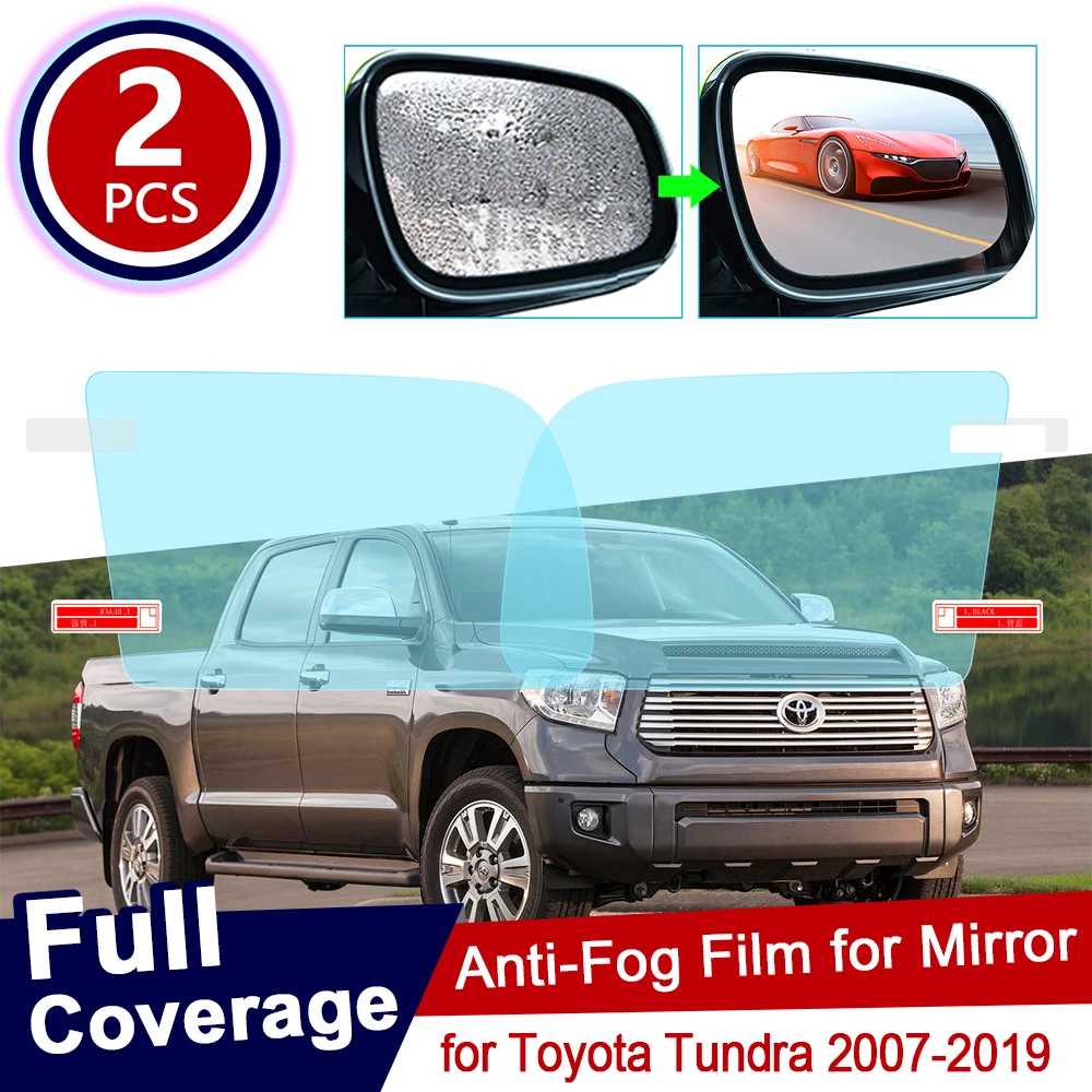 Противотуманная пленка на зеркало заднего вида для Toyota Tundra 2007 ~ 2019 прозрачная