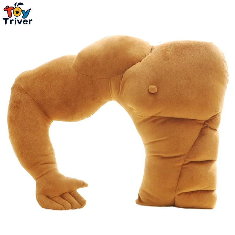 

Funny Arm Muscle Male Cushion Boyfriend Sleep Neck Travel Body Knee Nap Pillow Cushion Girlfriend Birthday Gift Home Sofa Decor