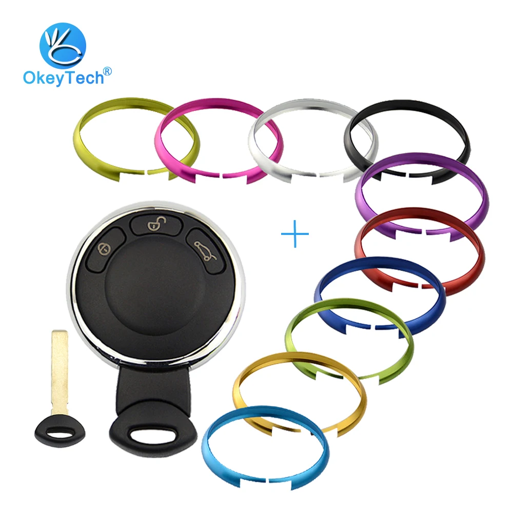 OkeyTech 3 Button Replacement Keyless Entry Keys Blank Blade Smart Car Key Case Ring Keyring Cover Fob for BMW Mini Cooper R56
OkeyTech 3 Button Replacement Keyless Entry Keys Blank Blade Smart Car Key Case Ring Keyring Cover Fob for BMW Mini Cooper R56