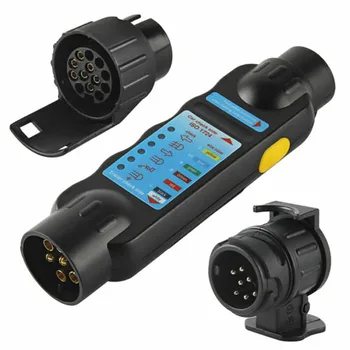TiOODRE Trailer Tester 1 Set Trailer Plug Socket Connector Suitable For 7-Pin Trailers LED Indicators Light Up Car Accessories
TiOODRE Trailer Tester 1 Set Trailer Plug Socket Connector Suitable For 7-Pin Trailers LED Indicators Light Up Car Accessories
