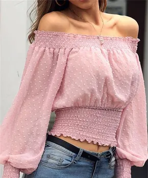 Female Blouse Women 2019 Off Shoulder Long Sleeve Shirt Lady Blouse Button Fashion femme elegant workwear Shirt office shirt
Female Blouse Women 2019 Off Shoulder Long Sleeve Shirt Lady Blouse Button Fashion femme elegant workwear Shirt office shirt