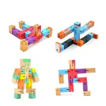 Robot Variety Cube Wooden Toy Childrens Educational Toys Hand-eye Coordination Puzzle Training Kids Toy Small Gifts for Children 
Robot Variety Cube Wooden Toy Childrens Educational Toys Hand-eye Coordination Puzzle Training Kids Toy Small Gifts for Children