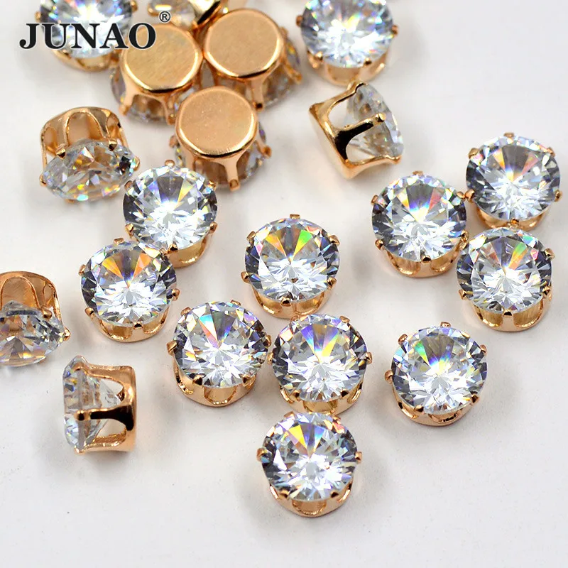 JUNAO New SS38 8mm Round Zircon Rhinestones with Claw Crystal Glass Stones Flat Back Sew On Loose Gems Beads for Decoration
JUNAO New SS38 8mm Round Zircon Rhinestones with Claw Crystal Glass Stones Flat Back Sew On Loose Gems Beads for Decoration