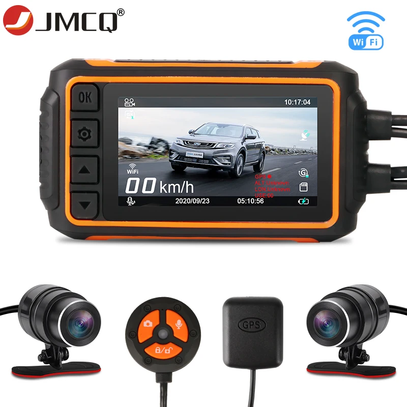 JMCQ 3 inch Motorcycle DVR FHD 1080P Dash Cam Moto Video Recorder Box Rear View Camera WiFi GPS Tracker Logger Waterproof
JMCQ 3 inch Motorcycle DVR FHD 1080P Dash Cam Moto Video Recorder Box Rear View Camera WiFi GPS Tracker Logger Waterproof