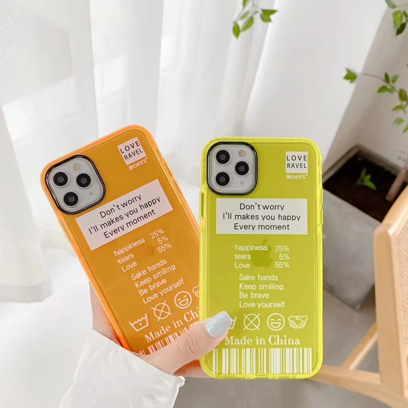 Letter Label Fluorescent Case For iPhone 11 Pro Max SE 2020 X XS Max XR 8 7 Plus Transpare Simple Soft Silicone Back Cover
Letter Label Fluorescent Case For iPhone 11 Pro Max SE 2020 X XS Max XR 8 7 Plus Transpare Simple Soft Silicone Back Cover