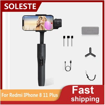 For Redmi IPhone 8 11 Plus SOLESTE Vimble2S Three-axis Anti-shake Shooting Face Tracing Mobile Phone Stabilizer Handheld Gimbal
For Redmi IPhone 8 11 Plus SOLESTE Vimble2S Three-axis Anti-shake Shooting Face Tracing Mobile Phone Stabilizer Handheld Gimbal
