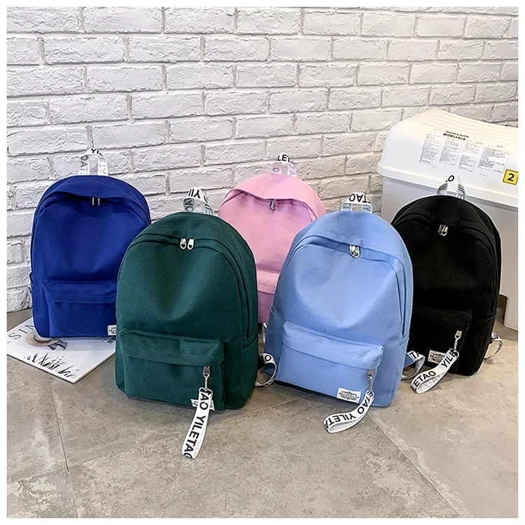 Trend Versatile WOMEN'S Backpack Simple Canvas Backpack INS Campus Middle School Students School Bag Customizable
Trend Versatile WOMEN'S Backpack Simple Canvas Backpack INS Campus Middle School Students School Bag Customizable