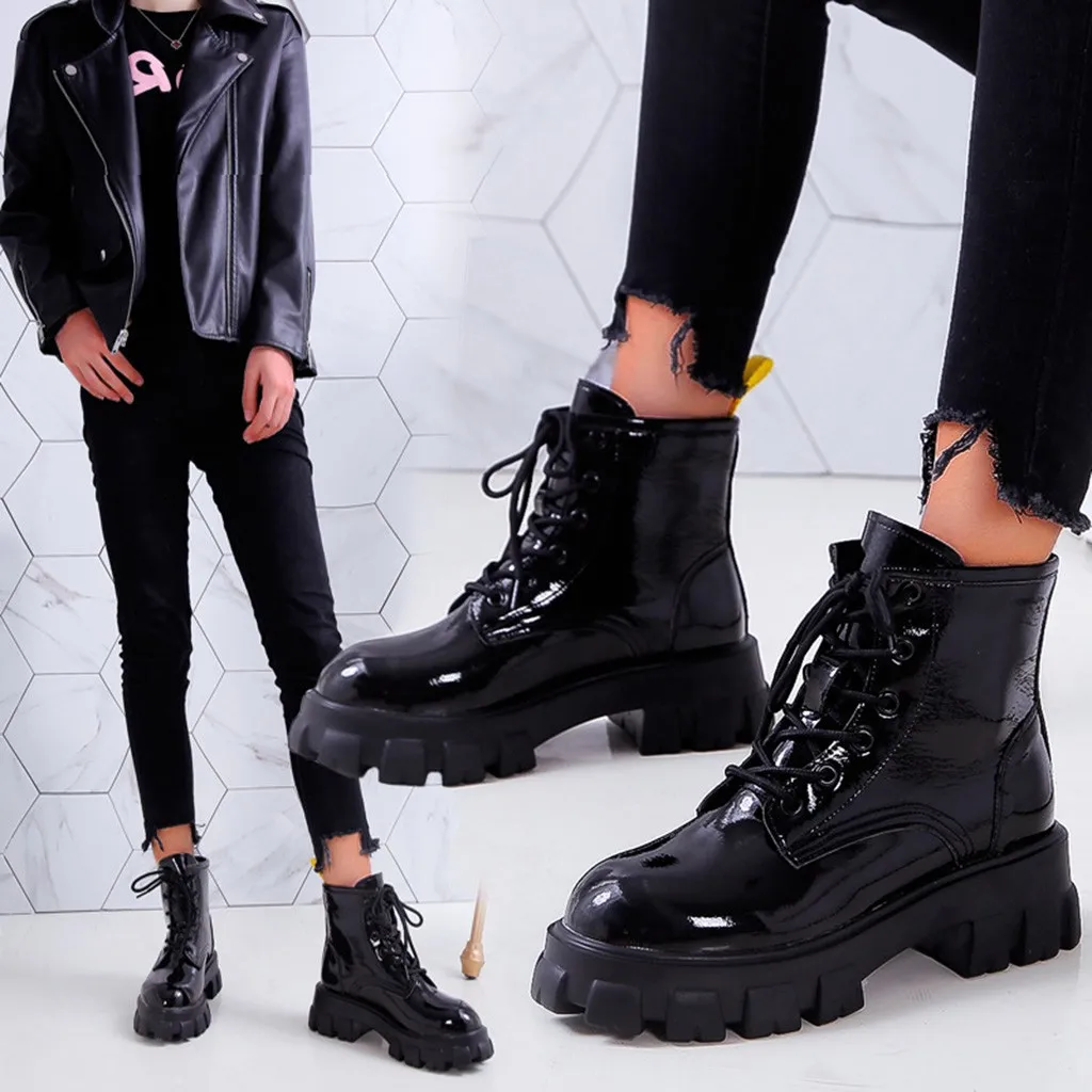 Cool Punk Waterproof Martins Boots woman shoes New Arrival Non-Slip Platform Boots For Woman High Quality Leather Ankle Boots
Cool Punk Waterproof Martins Boots woman shoes New Arrival Non-Slip Platform Boots For Woman High Quality Leather Ankle Boots