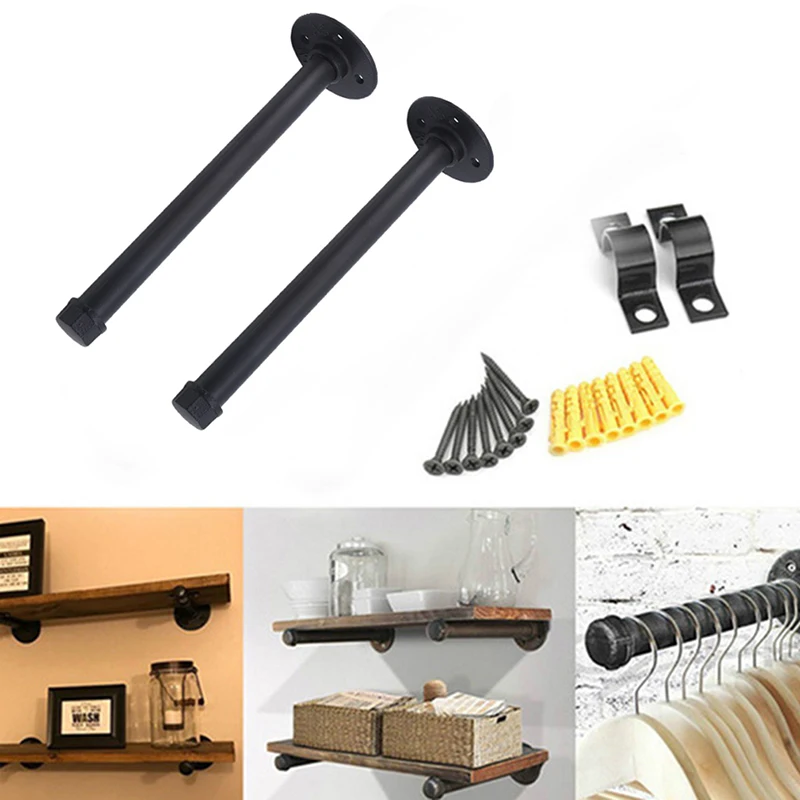 Retro Black Iron Industrial Pipe Shelf Bracket Mounting Bracket Holder Storage Holders Racks Home Decor
Retro Black Iron Industrial Pipe Shelf Bracket Mounting Bracket Holder Storage Holders Racks Home Decor