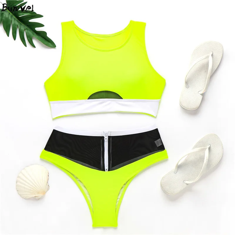 bunvel 2020 Two Piece Swimsuit Push Up Swimwear Patchwork Neon Color Swimming Suit for Women Zipper Two Piece Bra Beach Wear
bunvel 2020 Two Piece Swimsuit Push Up Swimwear Patchwork Neon Color Swimming Suit for Women Zipper Two Piece Bra Beach Wear