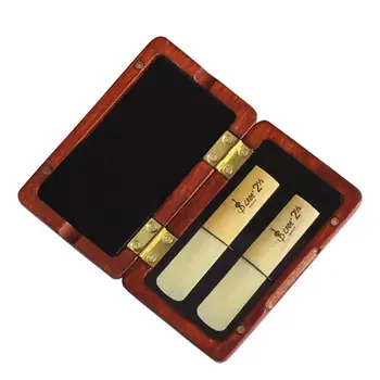 Solid Wood Saxophone Reed Case Wooden Holder Box for Tenor/ Alto/ Soprano Saxophone Clarinet Reeds, 2pcs Capacity
Solid Wood Saxophone Reed Case Wooden Holder Box for Tenor/ Alto/ Soprano Saxophone Clarinet Reeds, 2pcs Capacity