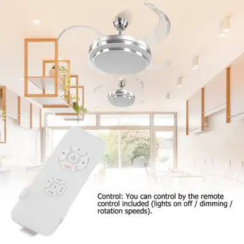 42" Multifunction LED Ceiling Fan w/ 3-Color Changing Lights & Remote Control 4 Blades Ceiling Fan Lamp Modern Indoor Home Decor
42" Multifunction LED Ceiling Fan w/ 3-Color Changing Lights & Remote Control 4 Blades Ceiling Fan Lamp Modern Indoor Home Decor