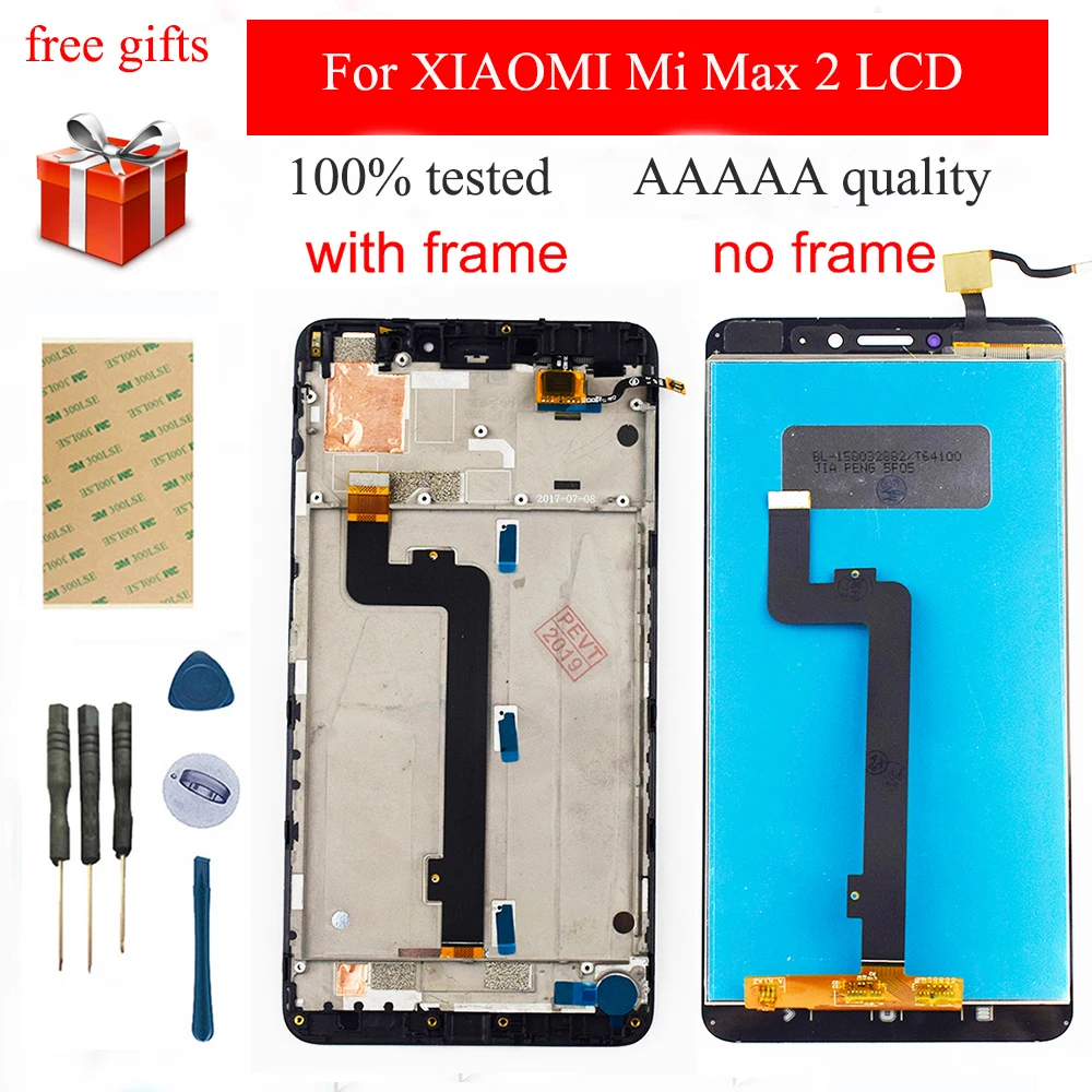 100% Tested For XIAOMI Mi Max 2 LCD Touch Screen 6.44'' For Max2 Mi Max 2 LCD Display Digitizer Assembly Replacement 1920x1080
100% Tested For XIAOMI Mi Max 2 LCD Touch Screen 6.44'' For Max2 Mi Max 2 LCD Display Digitizer Assembly Replacement 1920x1080