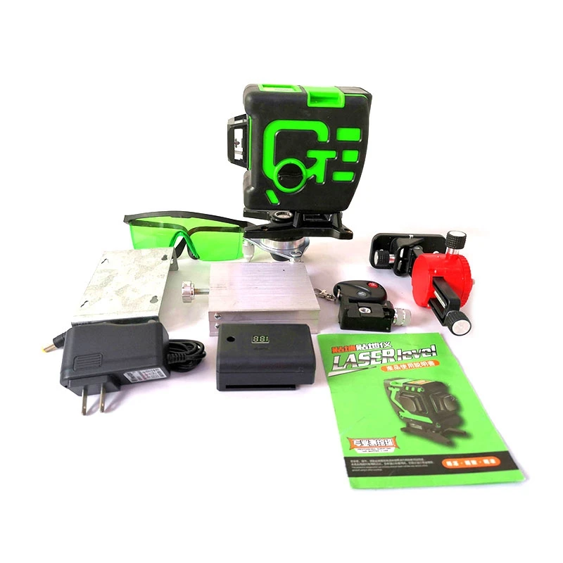 3D 12-Wire Fitter Level High Precision Anti-Glare Floor Tile Leveling Level EU Plug
3D 12-Wire Fitter Level High Precision Anti-Glare Floor Tile Leveling Level EU Plug