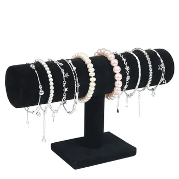 Portable Velvet/PU Leather Bracelet Bangle Necklace Display Stand Holder Watch Jewelry Organizer T-Bar Rack MU8669 
Portable Velvet/PU Leather Bracelet Bangle Necklace Display Stand Holder Watch Jewelry Organizer T-Bar Rack MU8669