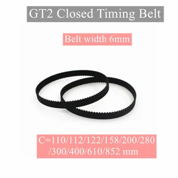 3pcs 2GT 6mm 110 112 122 158 200 280 300 400 610 852mm Synchronous Belts 3D Printer Parts GT2 Closed Loop Timing Belt Rubber
3pcs 2GT 6mm 110 112 122 158 200 280 300 400 610 852mm Synchronous Belts 3D Printer Parts GT2 Closed Loop Timing Belt Rubber