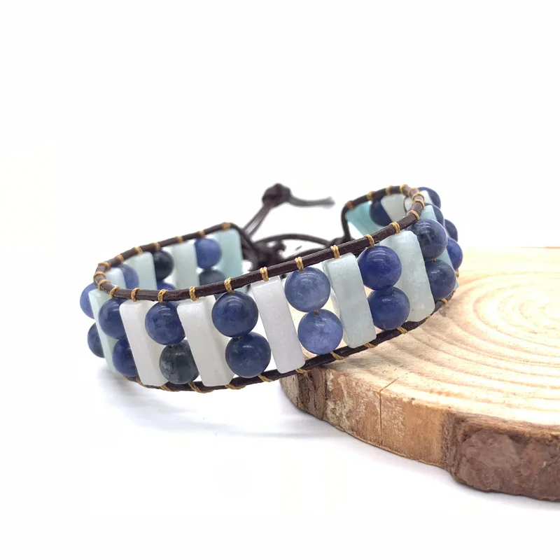 Retro Leather String Beads Woven Bracelet Stone Emperor Stone Multi-layer Beads Wrapped Bracelet Lovers Bracelet
Retro Leather String Beads Woven Bracelet Stone Emperor Stone Multi-layer Beads Wrapped Bracelet Lovers Bracelet