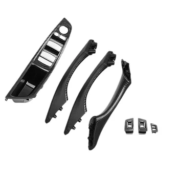 Carbon Fiber Door Window Switch Panel Interior Handle Cover Trim For-BMW 5 Series F10 F11 F18 520I 523I 525I 528I LHD 
Carbon Fiber Door Window Switch Panel Interior Handle Cover Trim For-BMW 5 Series F10 F11 F18 520I 523I 525I 528I LHD