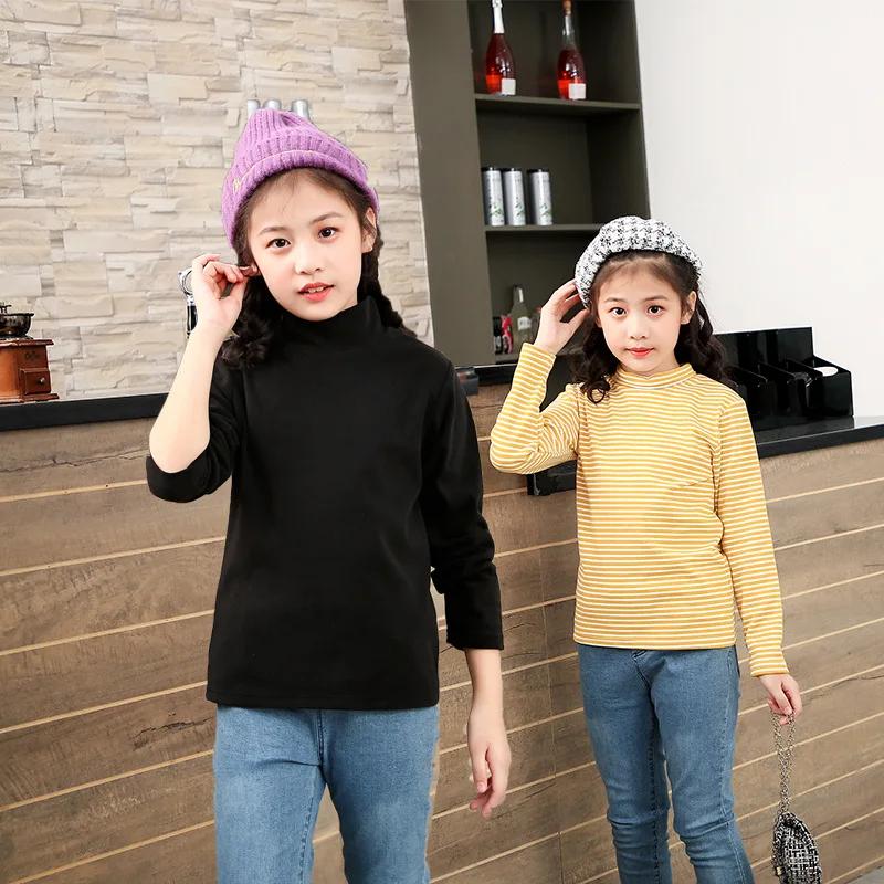 Kids Thermal Underwear Autumn Winter Turtleneck Fleece Striped T Shirt For Boys Girls Warm Tops Children's Undershirt Boy Girl
Kids Thermal Underwear Autumn Winter Turtleneck Fleece Striped T Shirt For Boys Girls Warm Tops Children's Undershirt Boy Girl