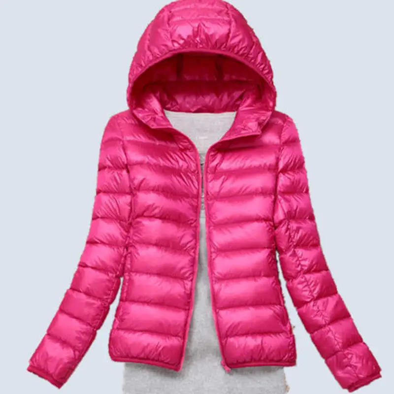 Women's Lightweight Down Jacket Large Size Short Down Jacket Hooded Stand-up Collar Ultra-portable Jacket Spring Autumn Winter
Women's Lightweight Down Jacket Large Size Short Down Jacket Hooded Stand-up Collar Ultra-portable Jacket Spring Autumn Winter