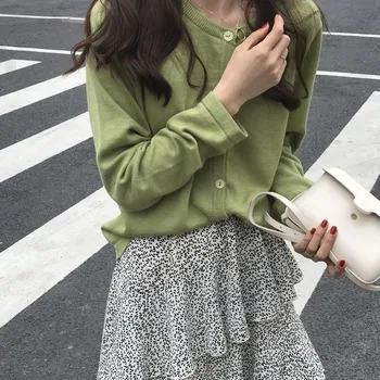 Spring Women Knitted Cotton Sweater Female Loose Cardigans Thin Solid Color O Neck Long Sleeve Cardigan Sweaters
Spring Women Knitted Cotton Sweater Female Loose Cardigans Thin Solid Color O Neck Long Sleeve Cardigan Sweaters