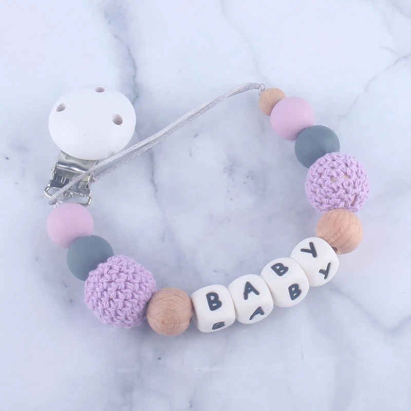 Colorful Silicone Personalized Name Pacifier Clips Funny Chupetero Chain For Infant Feeding Toddler Chew Toy Clips BPA Free
Colorful Silicone Personalized Name Pacifier Clips Funny Chupetero Chain For Infant Feeding Toddler Chew Toy Clips BPA Free