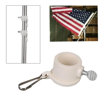 2pcs Plastic Flagpole Mounting Rings Set With Carabiners With Fixed HookAnti Wrap 360 Rotatable Ring Flagpole Hardware 
2pcs Plastic Flagpole Mounting Rings Set With Carabiners With Fixed HookAnti Wrap 360 Rotatable Ring Flagpole Hardware