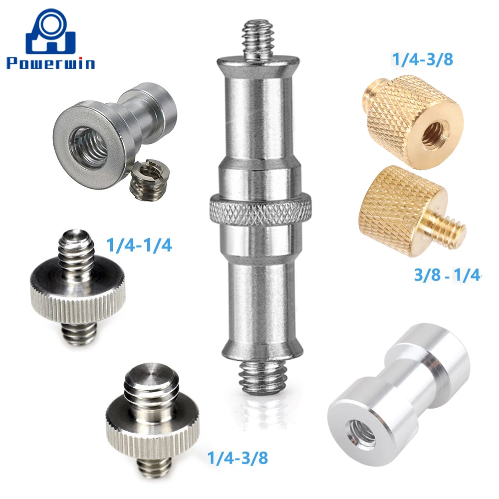 Powerwin 1/4" to 3/8" DSLR Camera Screw Mount Adapter Flash Tripod Monopod Studio Light Stand Quick Release Plate Bracket Holder
Powerwin 1/4" to 3/8" DSLR Camera Screw Mount Adapter Flash Tripod Monopod Studio Light Stand Quick Release Plate Bracket Holder