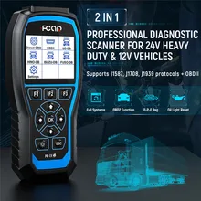 Heavy Duty Truck Code Reader F506 PRO Enhanced OBD2 Scan Tool for DPF Reset Regeneration Diesel Oil Reset Engine ABS SRS Smoothe
Heavy Duty Truck Code Reader F506 PRO Enhanced OBD2 Scan Tool for DPF Reset Regeneration Diesel Oil Reset Engine ABS SRS Smoothe