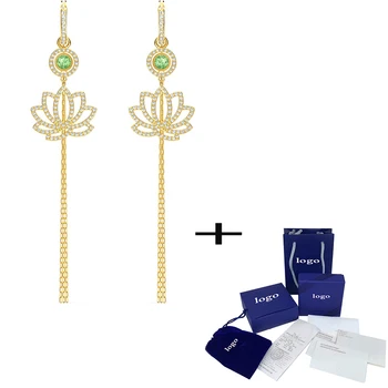 SWA 2020 Shining Charming New Om SYMBOLIC LOTUS Full Bloom Lotus earrings Represents Calmness Is The Best Gift For Women
SWA 2020 Shining Charming New Om SYMBOLIC LOTUS Full Bloom Lotus earrings Represents Calmness Is The Best Gift For Women
