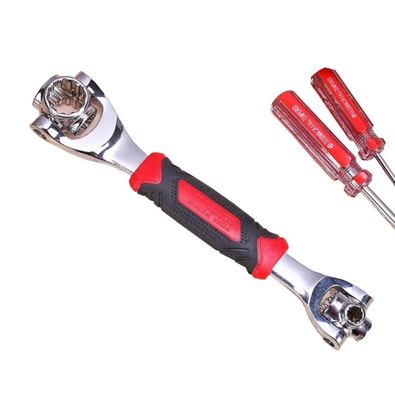 Carbon Steel Multi-Function Tiger Wrench Universal 48 In One 360 Degree Rotary Socket Wrench Ratchet Movable Open Ring Hand Tool
Carbon Steel Multi-Function Tiger Wrench Universal 48 In One 360 Degree Rotary Socket Wrench Ratchet Movable Open Ring Hand Tool