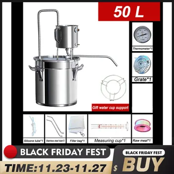 New 12/20/30/50L Stainless Steel Distiller Moonshine Copper Home Alcohol Water Essential Oil Brewing Kit
New 12/20/30/50L Stainless Steel Distiller Moonshine Copper Home Alcohol Water Essential Oil Brewing Kit
