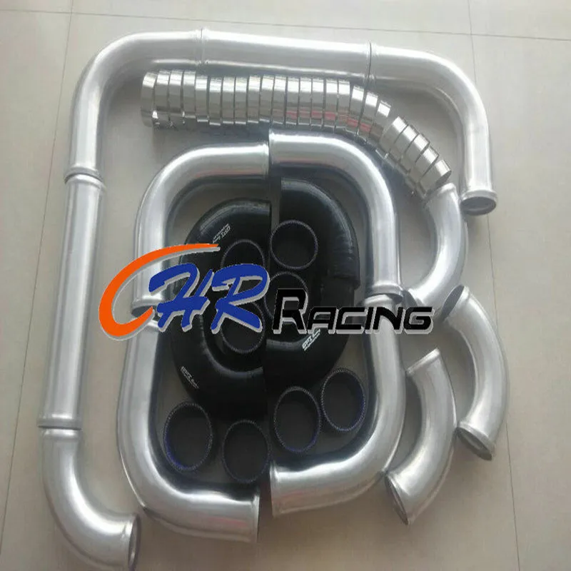 NEW 3" 76mm aluminum universal Intercooler Turbo Piping pipe & Blk hose & Clamps
NEW 3" 76mm aluminum universal Intercooler Turbo Piping pipe & Blk hose & Clamps